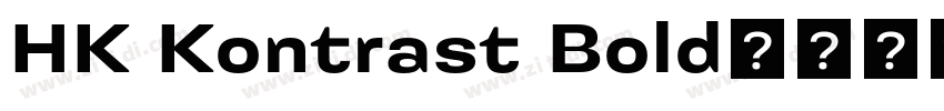 HK Kontrast Bold字体转换